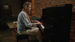 Joep Beving plays the Steinway Upright Piano at home. Joep Beving plays the Steinway Upright Piano at home.
